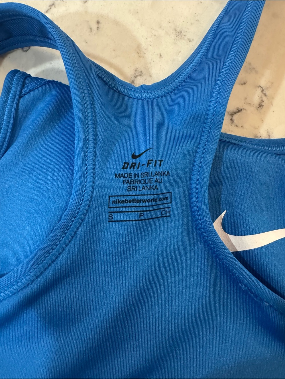Nike Blue Racerback Dri-FIT Tank Top 
Size Small Like new! - Picture 4 of 4